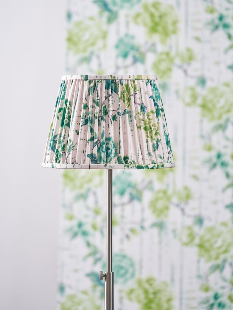Designers Guild Emerald Kyoto Flower Pleated Shade - Image 1 of 4