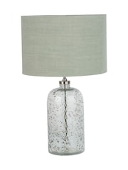 Designers Guild Clear Moss Chinon Glass Table Lamp Base and Shade Set - Image 5 of 5
