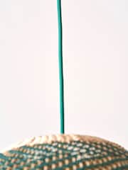 Designers Guild Emerald Brera Rattan Ceiling Pendant - Image 2 of 5