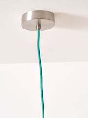 Designers Guild Emerald Brera Rattan Ceiling Pendant - Image 3 of 5