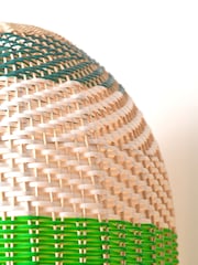 Designers Guild Emerald Brera Rattan Ceiling Pendant - Image 4 of 5