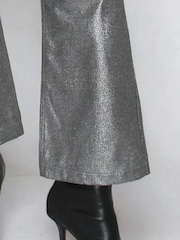 Religion Silver Eccentric 5 Pocket Denim Jeans In Metallic Foil - Image 6 of 6