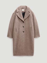 Hush Grey Italian Wool Cocoon Coat - Image 6 of 6