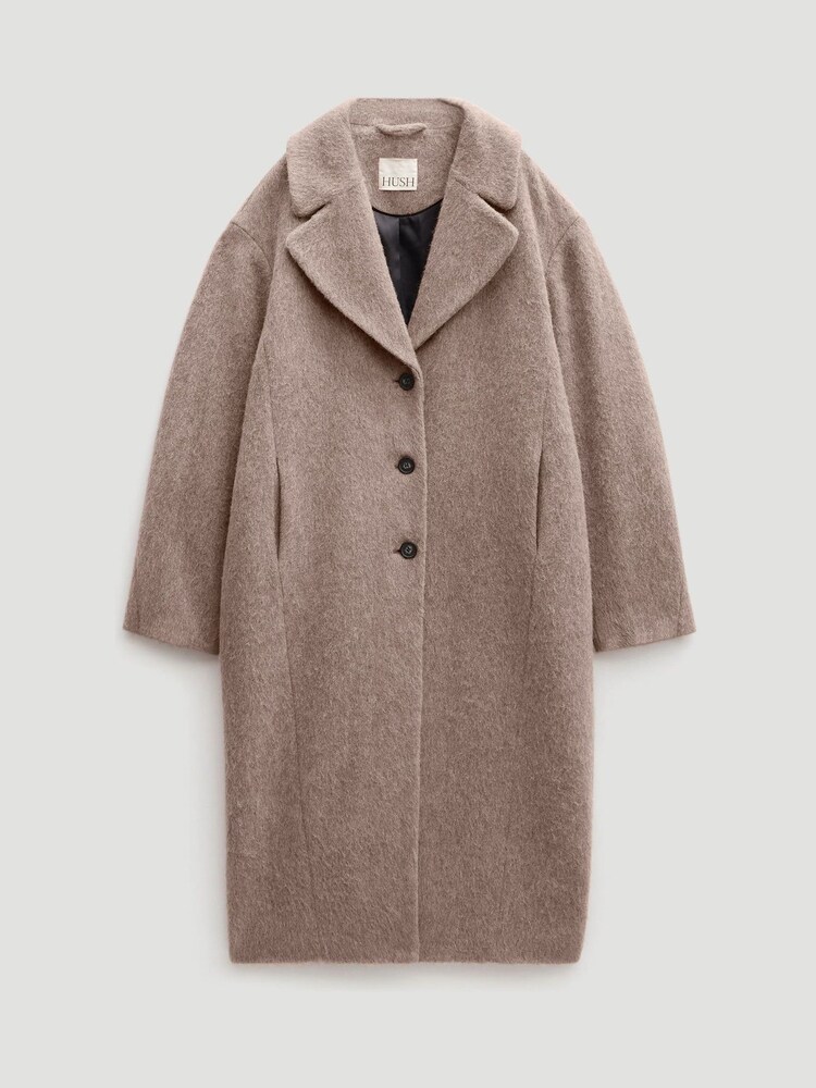 Hush Grey Italian Wool Cocoon Coat - Image 6 of 6 Hush Grey Italian Wool Cocoon Coat - Image 6 of 6