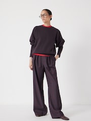 Hush Black Puff Sleeve Sweatshirt - Image 2 of 5