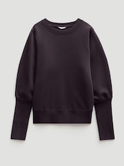Hush Black Puff Sleeve Sweatshirt - Image 5 of 5