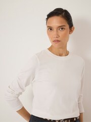 Hush White Slim Long Sleeve T-Shirt - Image 3 of 5