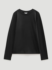 Hush Black Slim Long Sleeve T-Shirt - Image 1 of 1