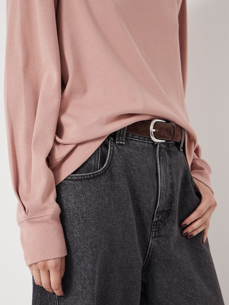 Hush Pink Emily Puff Sleeve Jersey Top - Image 2 of 5 Hush Pink Emily Puff Sleeve Jersey Top - Image 2 of 5