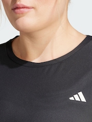 adidas Black Own The Run T-Shirt (Plus Size) - Image 3 of 5