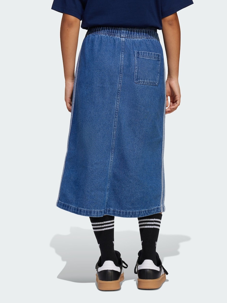 adidas Originals Blue Denim Skirt - Image 2 of 5 adidas Originals Blue Denim Skirt - Image 2 of 5
