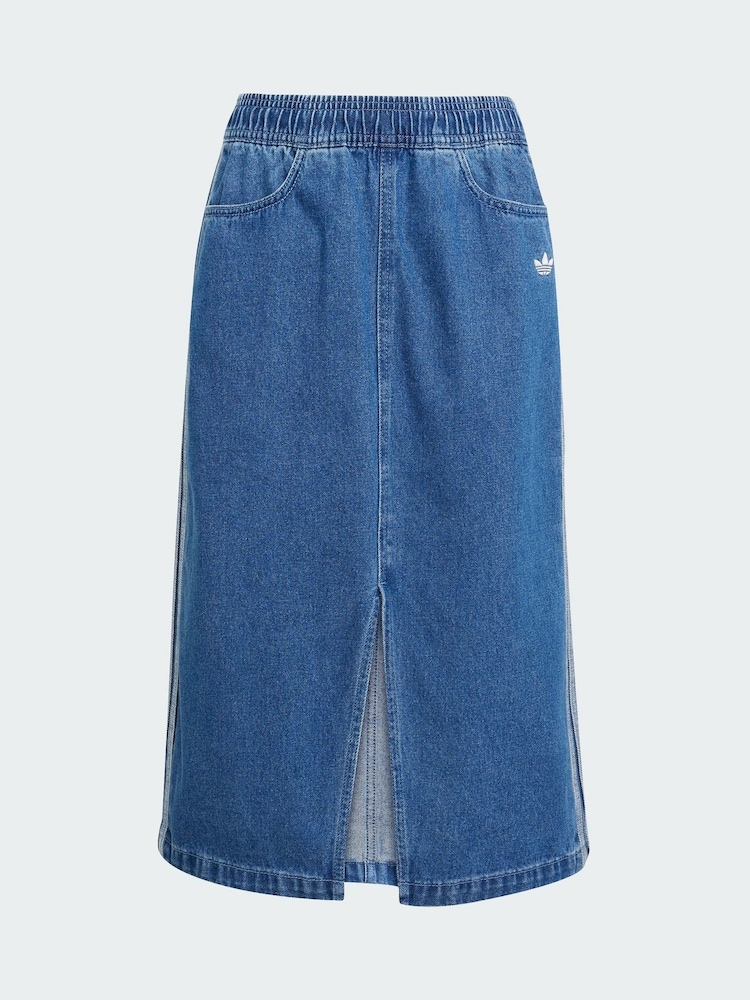 adidas Originals Blue Denim Skirt - Image 5 of 5 adidas Originals Blue Denim Skirt - Image 5 of 5