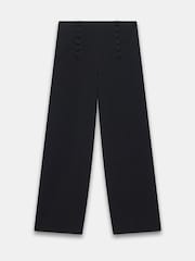 Mint Velvet Black High Waisted Wide Trousers - Image 7 of 8
