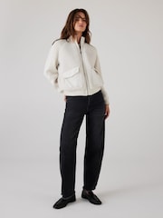 Mint Velvet Borg Mix Bomber Jacket - Slika 4 iz 8