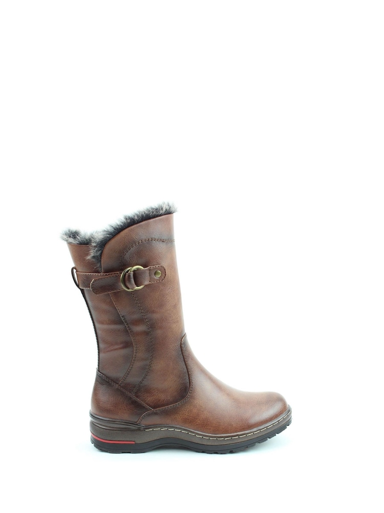 Heavenly Feet Bramble1 Mid Brown Boots - Image 1 of 6