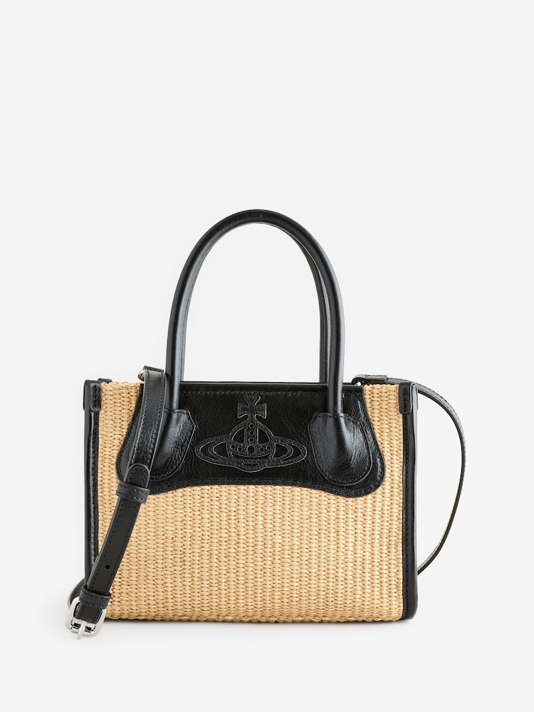 Vivienne Westwood Natural Troy Small Tote Cross-Body Bag - Image 1 of 7