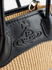 Vivienne Westwood Natural Troy Small Tote Cross-Body Bag - Image 6 of 7