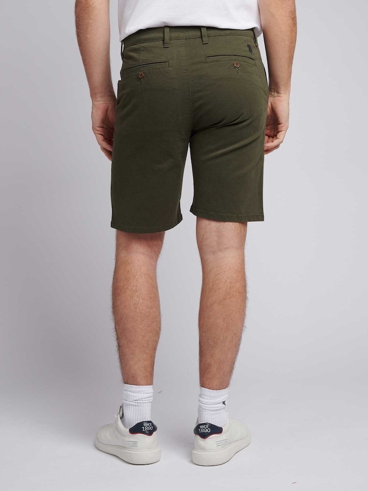 U.S. Polo Assn. Green Classic Chinos Shorts - Image 2 of 5