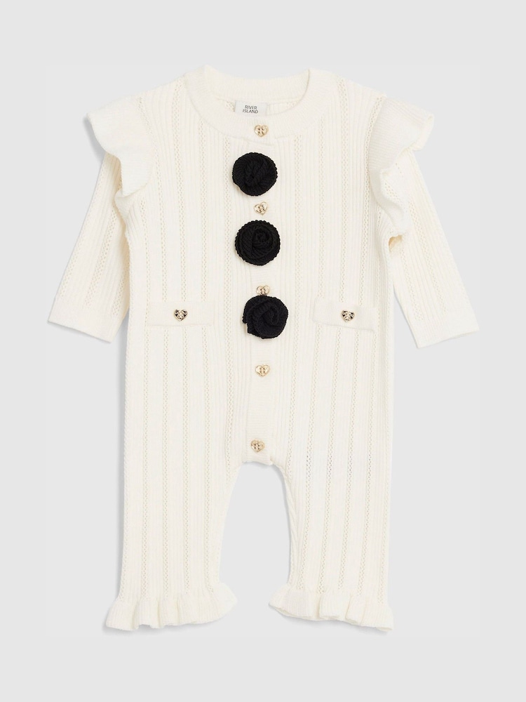 River Island Pointelle Romper - Bild 1 von 4