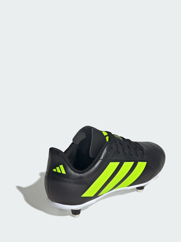 adidas Black Rugby Junior Soft Ground Boots - Image 2 of 4