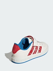 adidas White Marvel Spider-Man Grand Court Shoes - Image 2 of 4