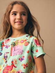 Mint Green Printed T-Shirt (3-16yrs) - Image 4 of 4