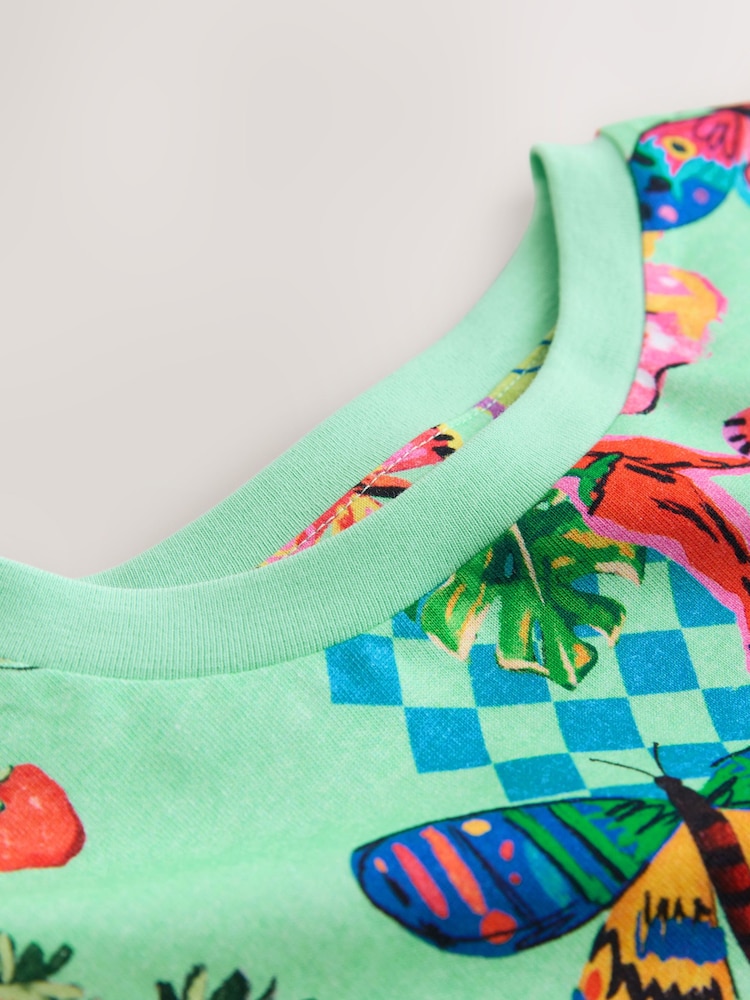 Mint Green Printed T-Shirt (3-16yrs) - Image 8 of 8