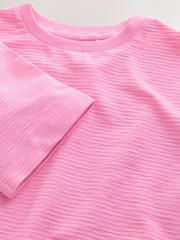 Rosa - Textured Oversized Boxy T-Shirt (3-16yrs) - Bild 3 von 4