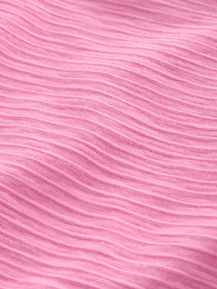 Roz - Textured Oversized Boxy T-Shirt (3-16yrs) - Imaginea 9 din 9