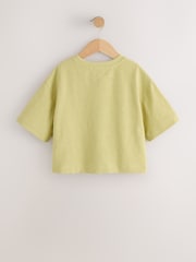 Green Textured Oversized Boxy T-Shirt (3-16yrs) - Image 6 of 8
