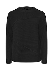 Yours Curve Black Asymetric Jumper - Image 5 of 5