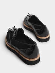 Long Tall Sally Black Brogued Tassle Loafers - Image 3 of 4