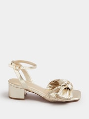 Yours Curve Extra-Wide Fit Mid Bow Block Sandal - Imagem 2 de 5