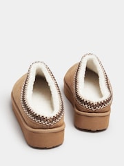 Yours Curve Brown Extra-Wide Fit Fur Mules - Image 5 of 6