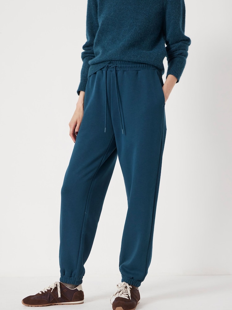 Hush Dark Teal Blue Alyna Pocket Detail Relaxed Joggers - Image 1 of 6 Hush Dark Teal Blue Alyna Pocket Detail Relaxed Joggers - Image 1 of 6