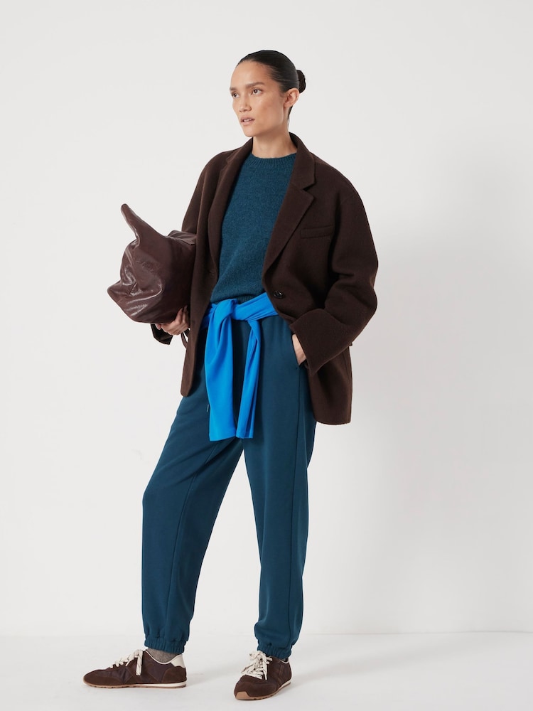 Hush Dark Teal Blue Alyna Pocket Detail Relaxed Joggers - Image 2 of 6 Hush Dark Teal Blue Alyna Pocket Detail Relaxed Joggers - Image 2 of 6