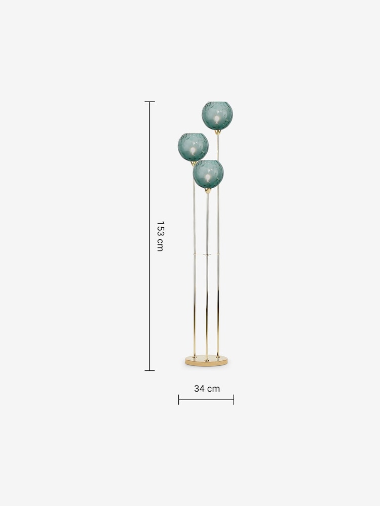 MADE.COM Blue Ilaria Floor Lamp - Image 2 of 3 MADE.COM Blue Ilaria Floor Lamp - Image 2 of 3