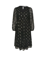 Yours Curve Black London Sequin Boho Smock Dress - Image 5 of 5