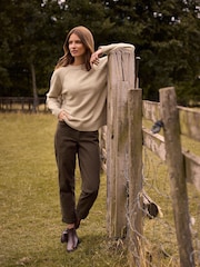 M&Co Brown Mom Jeans - Image 1 of 6