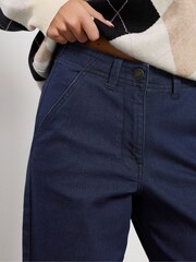 M&Co Blue Petite Smart Wide Leg Jeans - Image 5 of 5