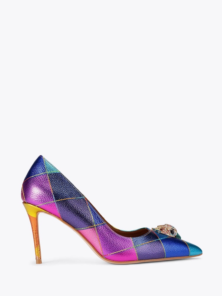 Kurt Geiger London Pink Belgravia Court Shoes - Image 1 of 4 Kurt Geiger London Pink Belgravia Court Shoes - Image 1 of 4