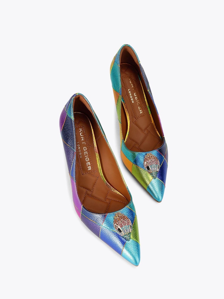 Kurt Geiger London Pink Belgravia Court Shoes - Image 2 of 4 Kurt Geiger London Pink Belgravia Court Shoes - Image 2 of 4