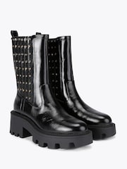 Kurt Geiger London Stud Chelsea Ankle Black Boots - Image 3 of 4