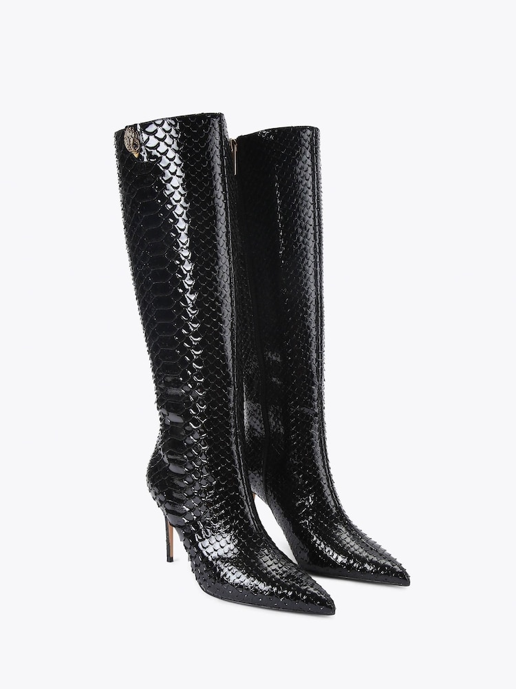 Kurt Geiger London Belgravia Knee Black Boots - Image 2 of 4
