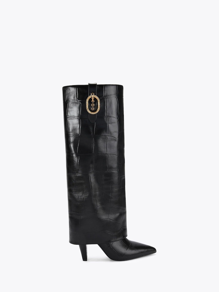 Kurt Geiger London Fold Over Tall Boots - Image 1 of 4 Kurt Geiger London Fold Over Tall Boots - Image 1 of 4
