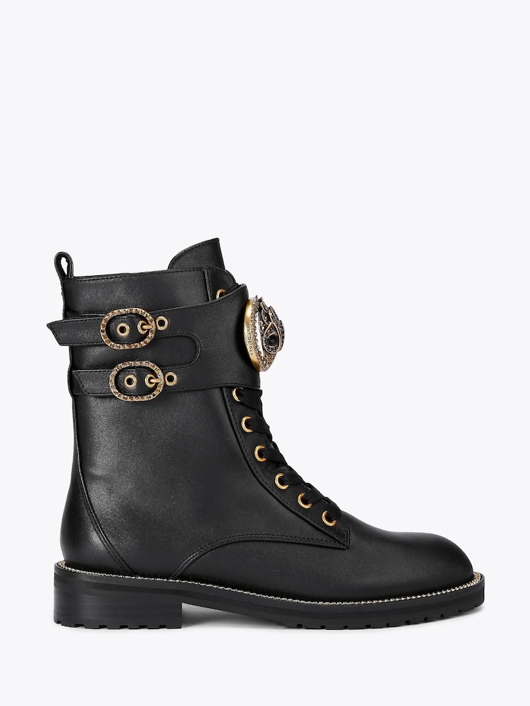 Kurt Geiger London Chelsea Biker Black Boots - Image 1 of 4 Kurt Geiger London Chelsea Biker Black Boots - Image 1 of 4