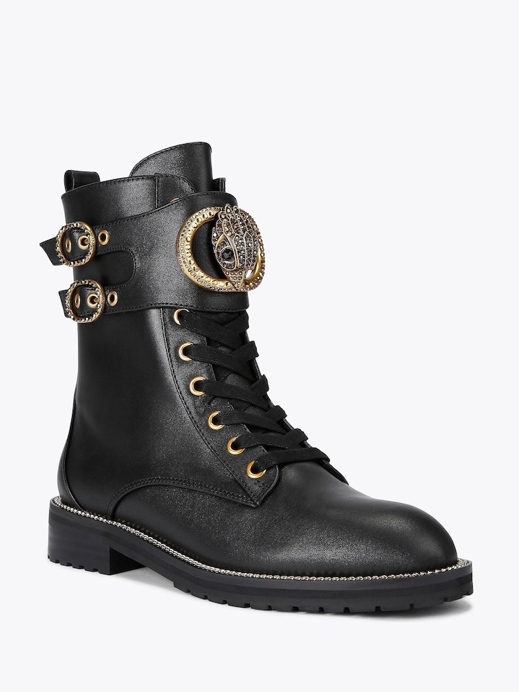 Kurt Geiger London Chelsea Biker Black Boots - Image 2 of 4