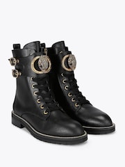 Kurt Geiger London Chelsea Biker Black Boots - Image 3 of 4