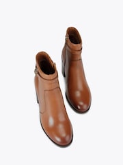 Kurt Geiger London Natural Shoreditch Block Ankle Boots - Image 2 of 4