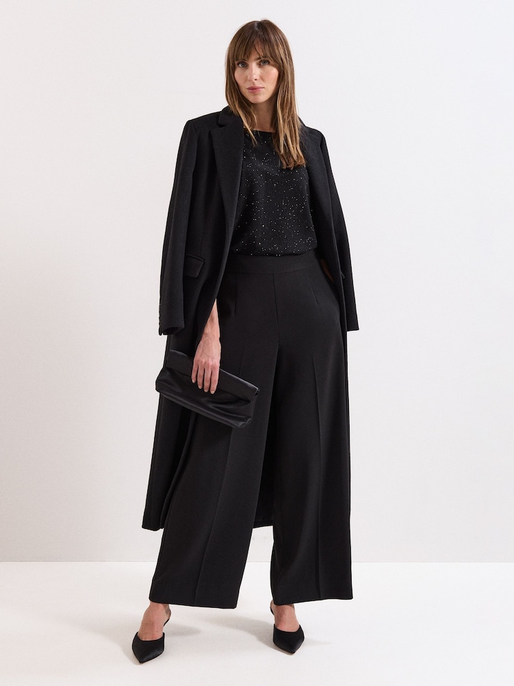 Phase Eight Black Sequin Cristine Knit Jumper - Image 2 of 6